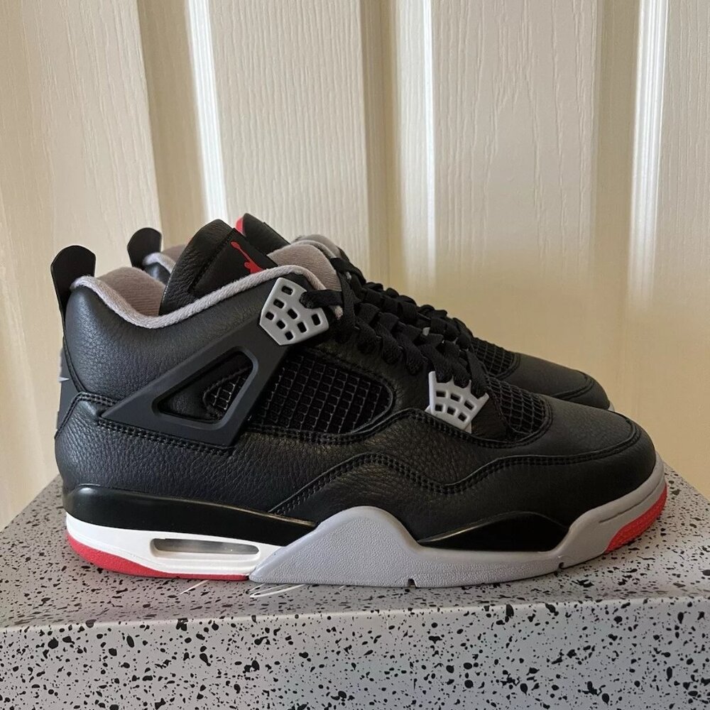 Nike Air Jordan 4 Retro GS Bred Reimagined Men's Shoes